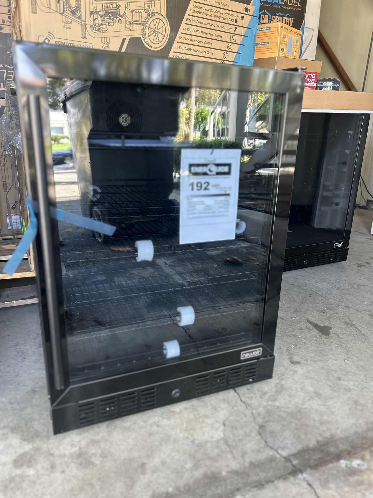 NewAir Beverage Fridge Cooler Black Stainless Steel