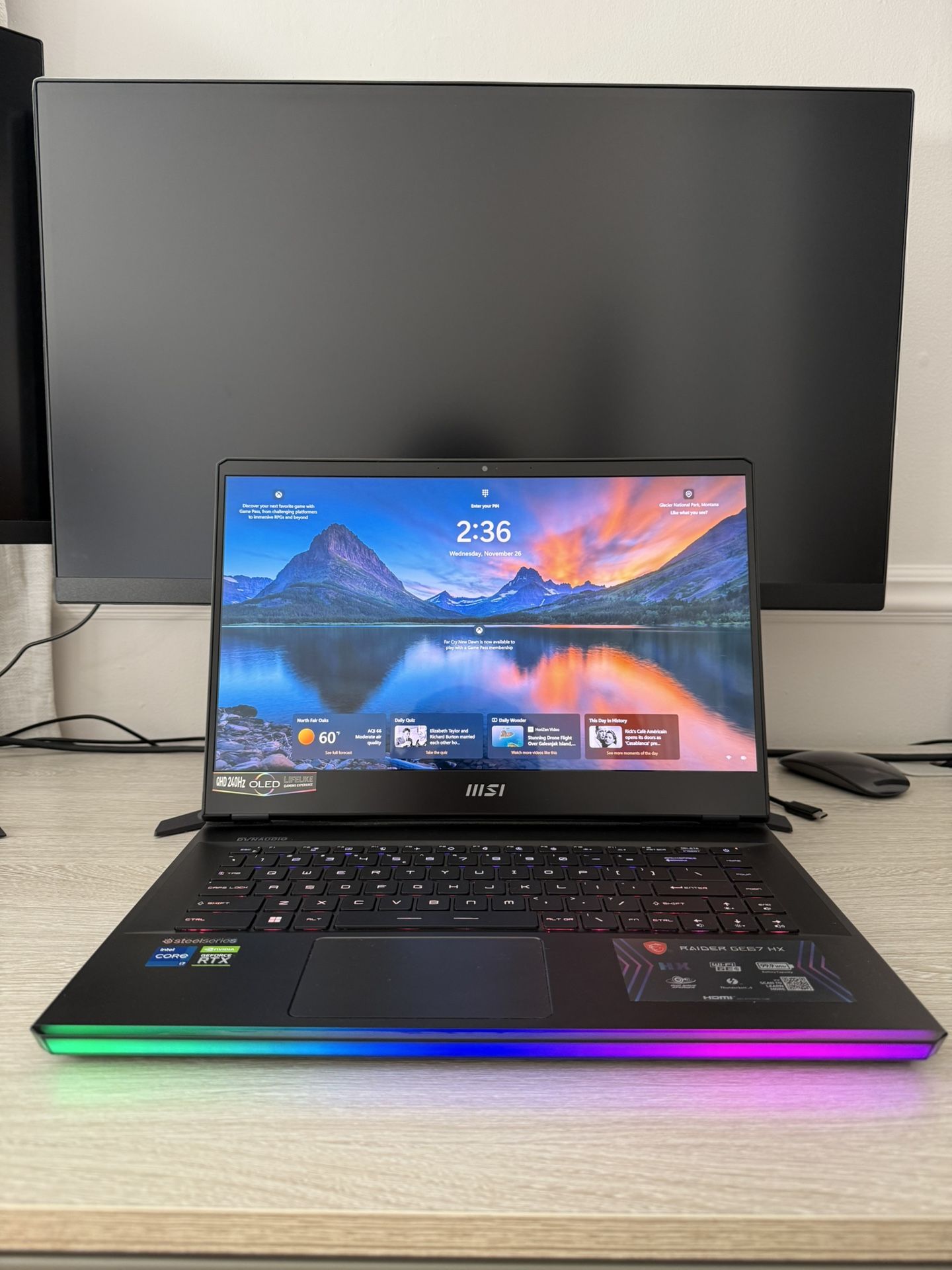 MSI RAIDER GE67 HX 15.6” OLED RTX 3070TI 240HZ OLED DISPLAY