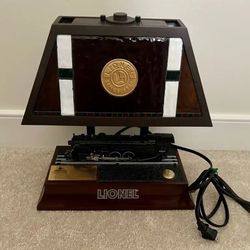 The Lionel Train Hudson 700E Locomotive Table Lamp Lights