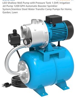 Pending pickup… Shallow Well Pump with Pressure Tank 1.5HP