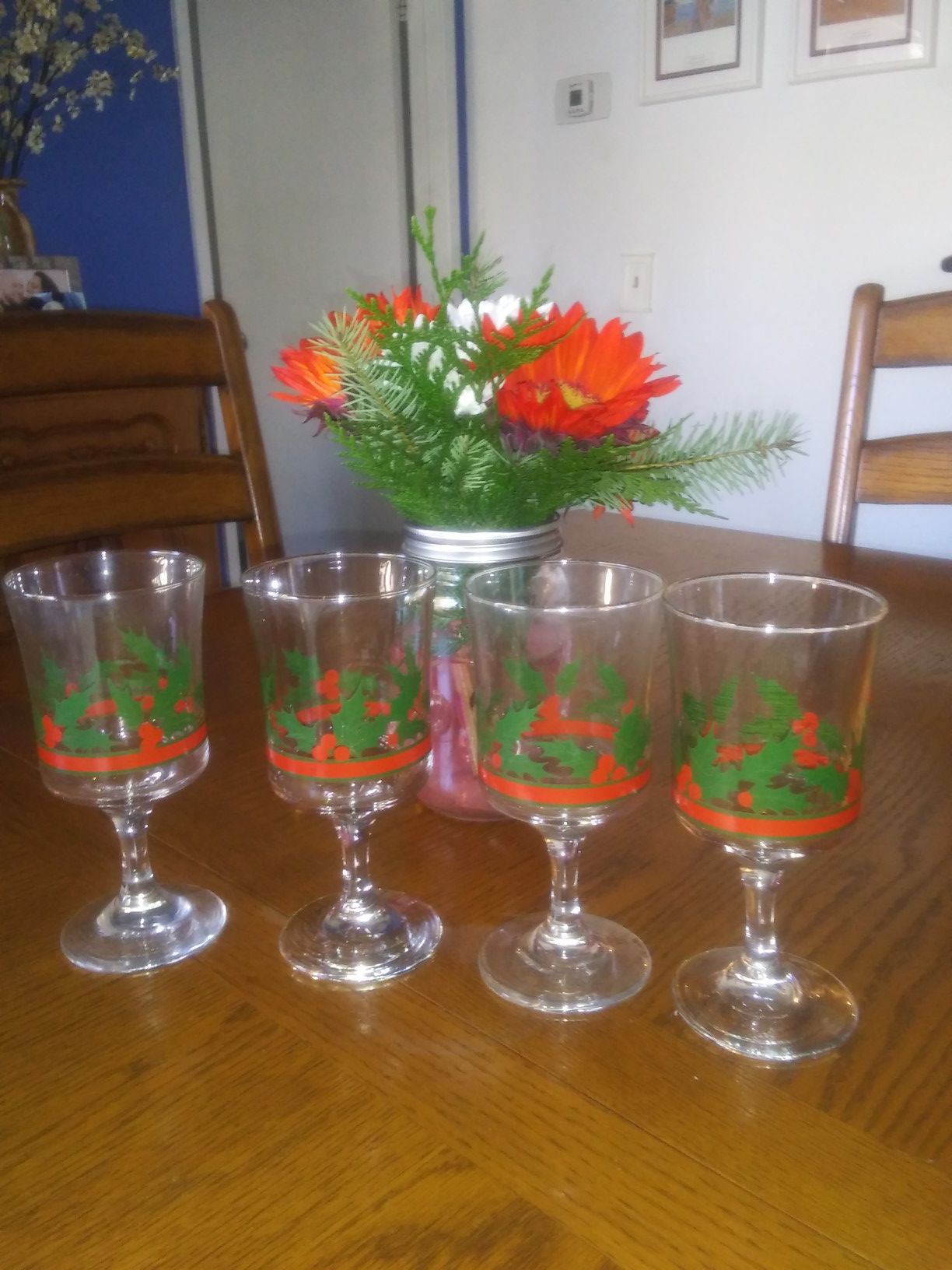 Vintage Christmas Glasses from the "80's"