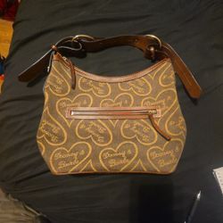 Vintage Dooney and Bourke Brown  Hobo Bag