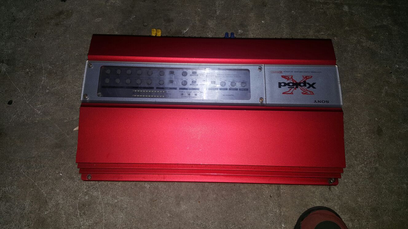 カーオーディオ SONY Xplod XM-405EQX Sony XM-405EQX Used 5 Channel Car Amplifier 80W x 4 and 240W