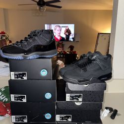 Jordan 11 Gamma Blue & Jordan 4 Black Cat
