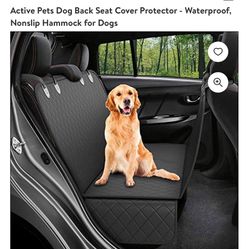 New “Active Pets” Dog Back Seat cover only $10!