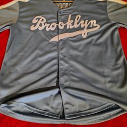 MLB Brooklyn Dodgers #42 Jackie Robinson Throwback Retro Powder Blue Jersey 
