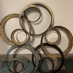 Multicolored Metal Wall Art