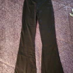 Girls Black Flare Leggins Size 10/12