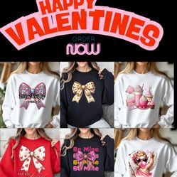 Valentines Tshirts And Sweaters Available DTF Available For Purchase