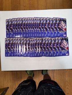 Lot of 40 - One Piece OP-14 The Azure Seas Seven Sleeved Booster Packs Sealed
