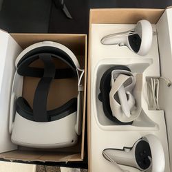 Meta Quest 2, 256gb, Barely Used, Comes With Type C Cable And Elite Battery Extended Pack