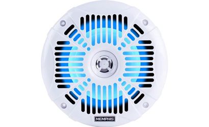 Memphis Audio MXA602SLW 6-1/2" 2-way powersports speakers with blue LED lighting (White)