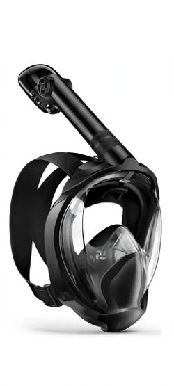 Full Face Snorkel Mask for Adults, 180° Panoramic Anti-Fog Snorkeling Gear