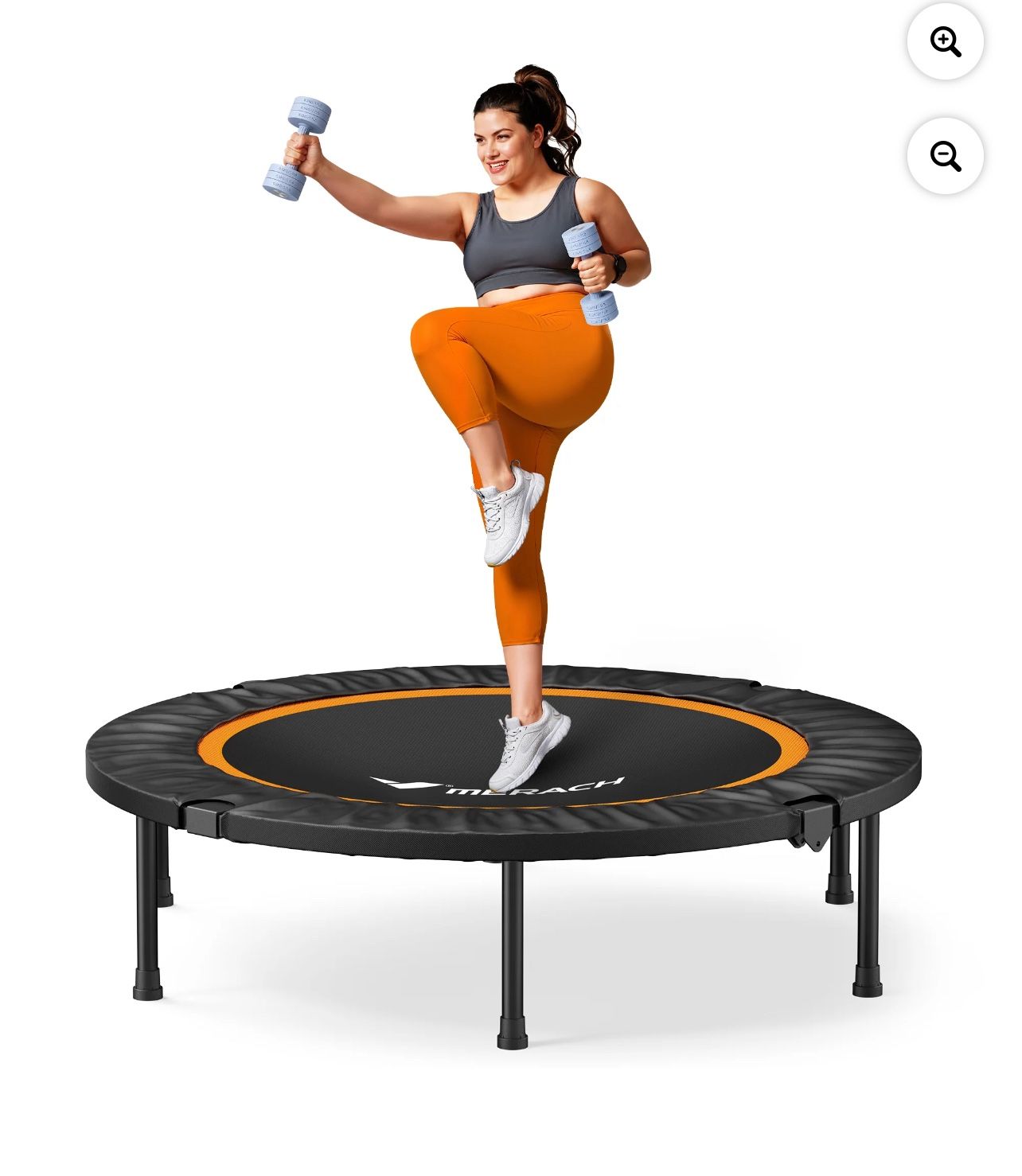 MERACH 44" Rebounder Mini Trampoline Adult, Fitness