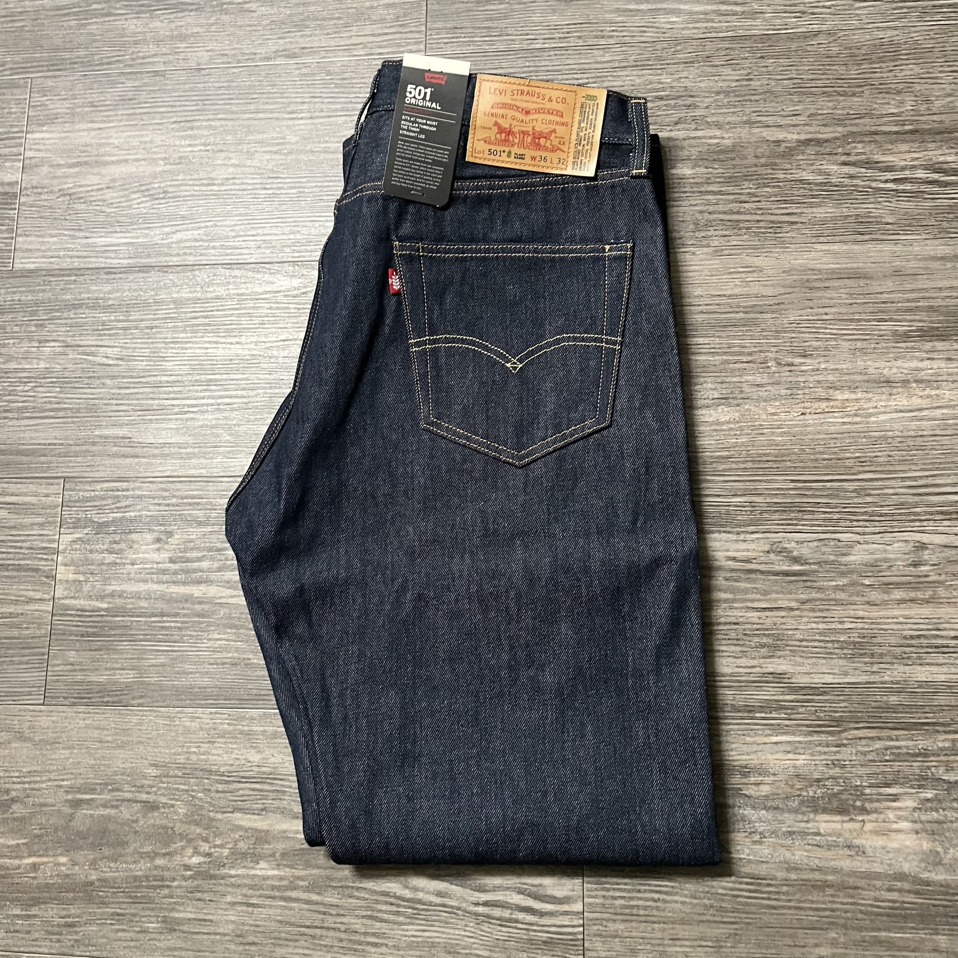 501 Original Levis Jeans- Newer And Higher Quality Plant Based Jeans ($128 Retail)