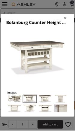 Ashley high table with 4 chairs