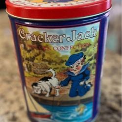 Vintage Cracker Jack Tin Can 