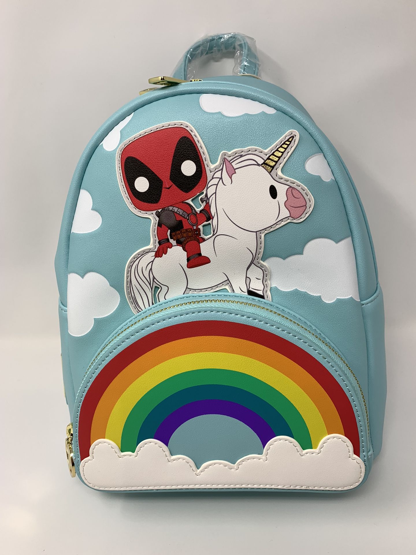 Deadpool 30th Anniversary Unicorn Rainbow Mini Backpack
