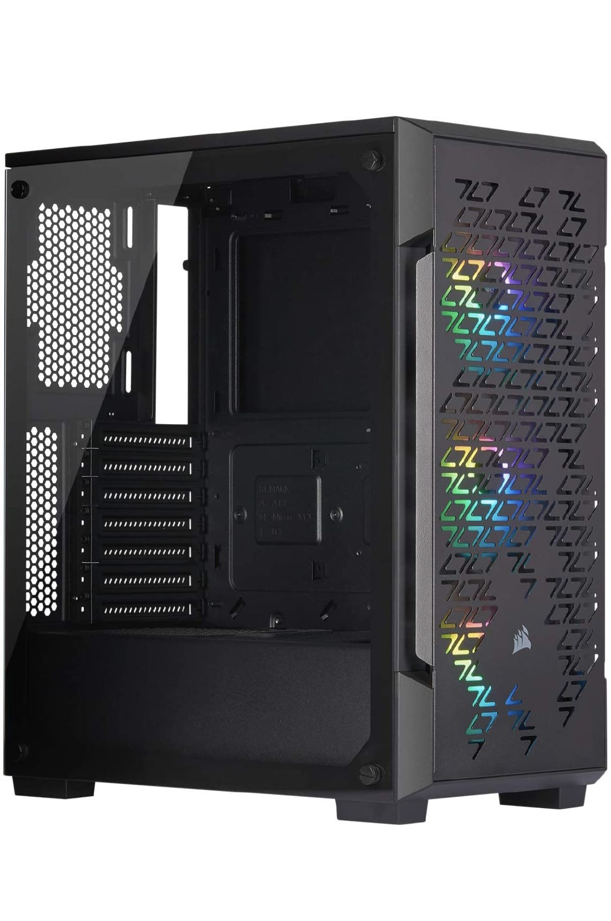 Corsair iCUE 220T RGB Airflow Tempered Glass Mid-Tower Smart Case - Black