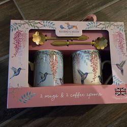 Brand New - Coffee Cups with 2 spoons!