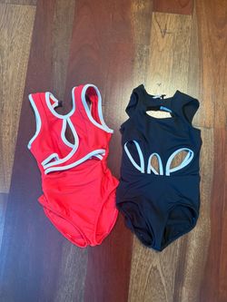 Five dancewear leotards YL