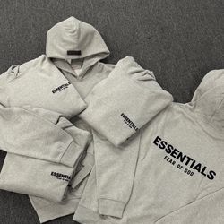 Dark Oat Essentials Hoodie
