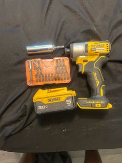 Dewalt 20v drill& 20 v battery 5ah