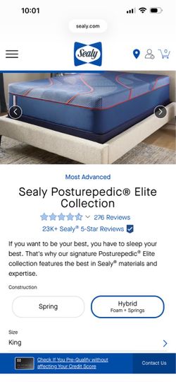 Sealy king size mattress