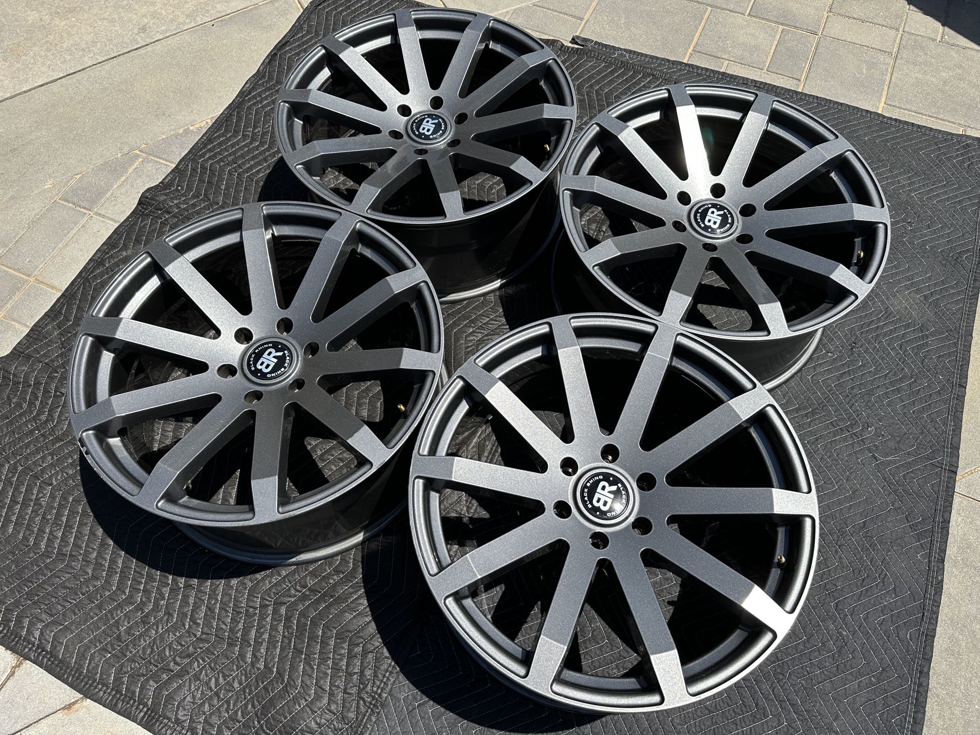 22” Black Rhino Wheels for Lexus GX460 GX470 4-Runner Custom Gunmetal