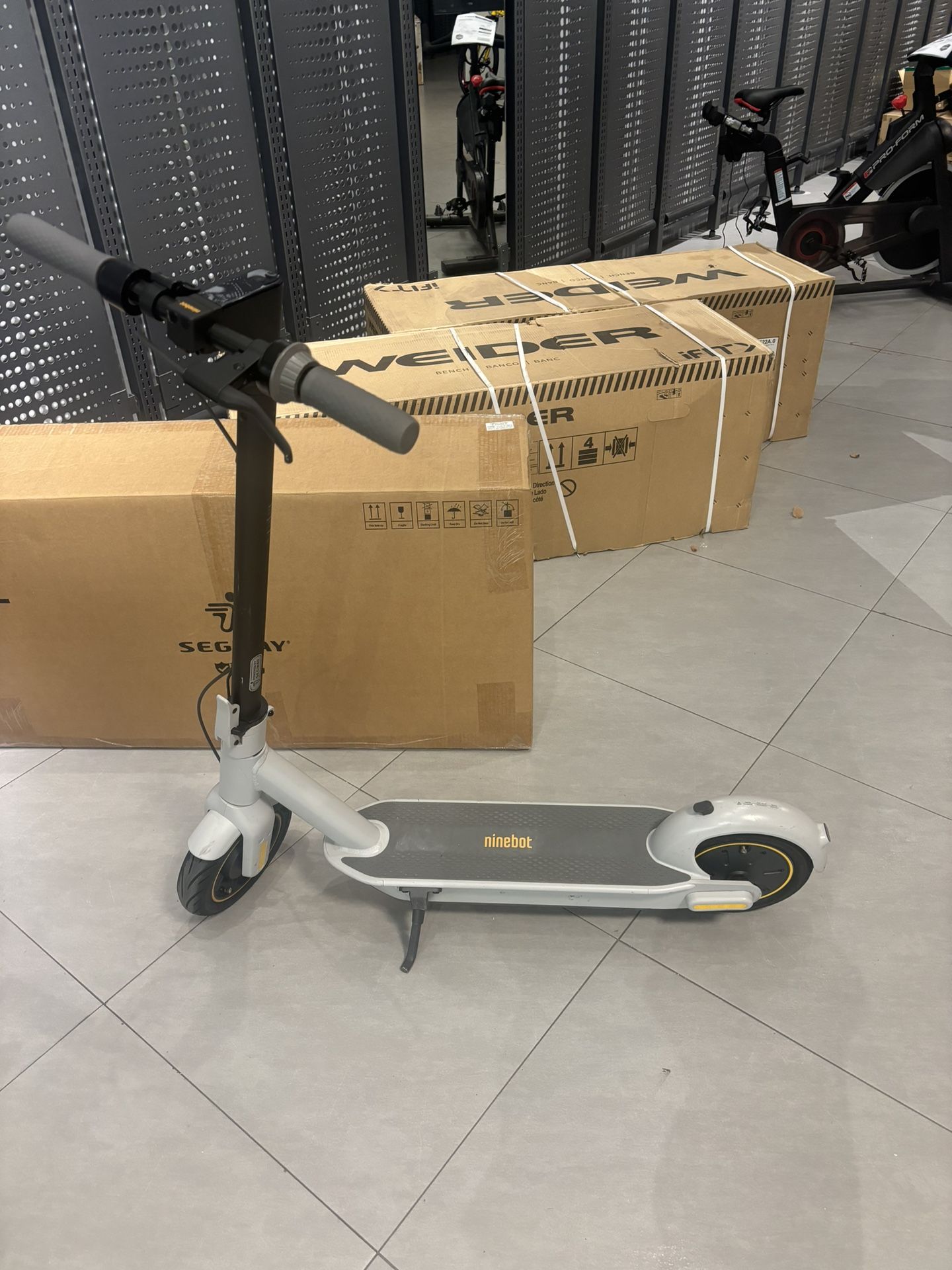 Ninebot Segway Max Foldable Electric Scooter-Grey 18-22MPH ,Long Distance Mile Range