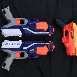 3 Nerf Guns