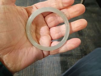 Beautiful slight green hue Noble consort moonlight bangle 56 mm