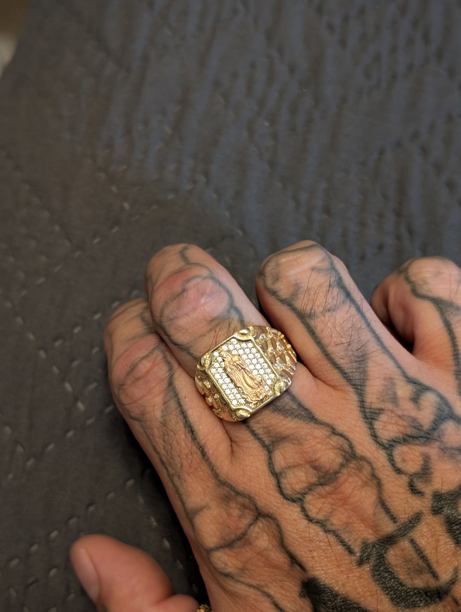 14K Virgin Mary Ring