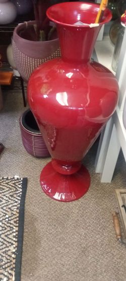 New large hot Red floor vase high quality
