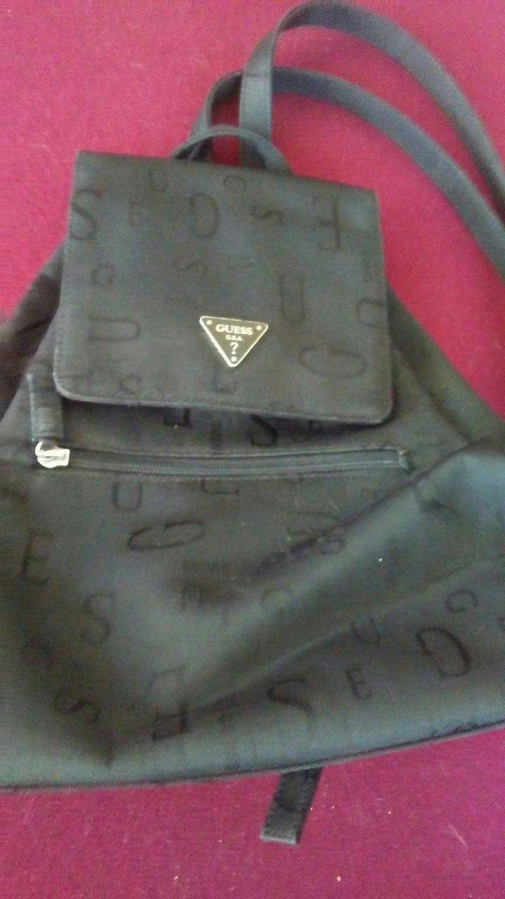 Guess mini backpack black