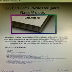 Fire Retardant Conrrugated Boards