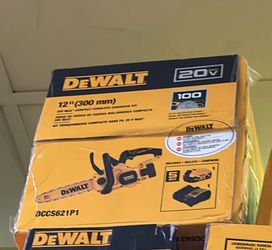 Dewalt 20 volt cordless chainsaw kit 12”