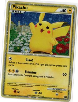 Pokémon TCG Pikachu #PW2 Pikachu World Collection Promo Italian