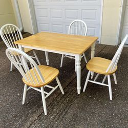 Small Kitchen Set - Table And Four Chairs