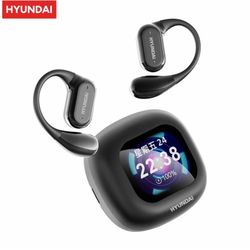 Hyundai HY Q18 Electronic Earbud Bluetooth Headset with Full Color Touch Screen, Audio Wireless Headphones for Music & Phone Calls