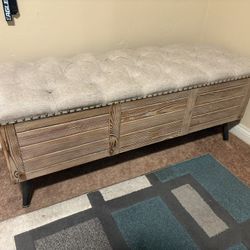 47” Storage Ottoman Bench 