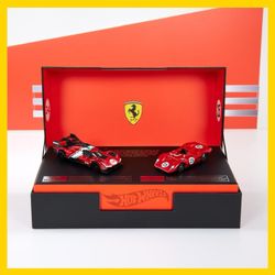 Hot Wheels Ferrari Heritage Collection Set 312P 499P JDK37 New Sealed Cars