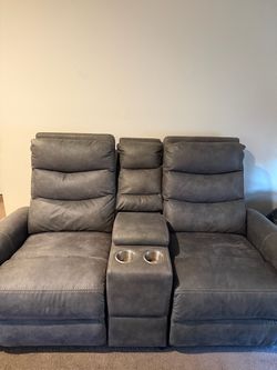 Love seat dual power reclining