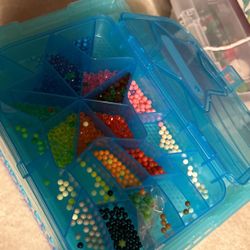 Aqua Beads Tray And Beads 