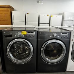 LG ) Electric Washer Dryer Set used as new both Works Perfectly 1216 Hartford Turnpike Vernon CT 