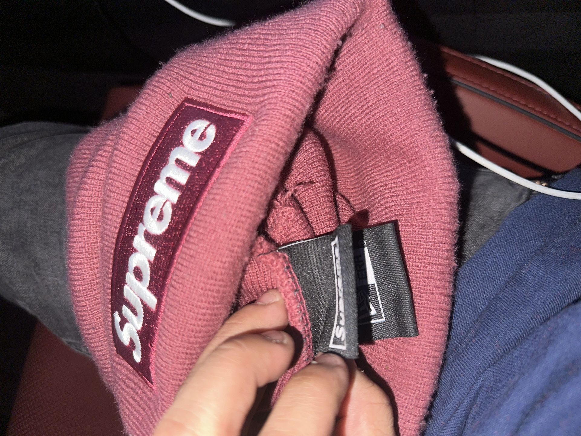 Supreme Beanie Used Pink Box Logo 