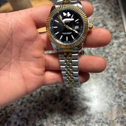 Two-tone luxury watch