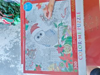Owl holiday pencil puzzle, new