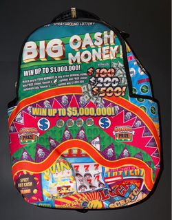 Sprayground Big Money Scratch Off DLXR Backpack