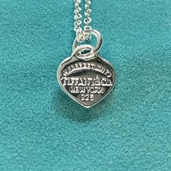 Signature Blue Silver T Designer Necklace